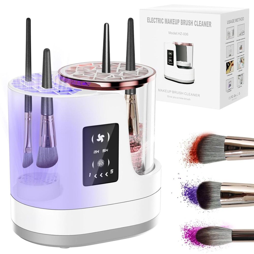 NWT 3 IN 1 Electric Makeup Brush Cleaner